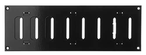 Image of LIRAST 300x100mm Adjustable Air Vent Cover Black - 12x4 inch Wall Air Vent Cover Open Close - Hit and Miss Vent Cover - Air Brick Covers for Outside Walls - Ventilation Grille - Metal Grill