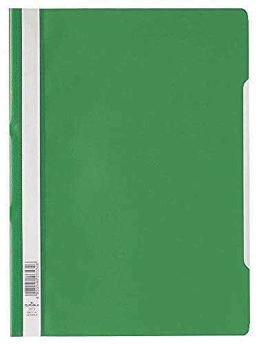 Image of Durable 252305 Clear View Folder-Report File A4 PP, Green - Pack of 25