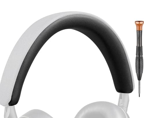 Image of SOULWIT Replacement Headband Pad for Bowers & Wilkins PX8/PX7 s2/PX7 s2e (do not fit PX7) Headphones, Headset Head Band Cushion Repair Part, Easy DIY Installation - Black