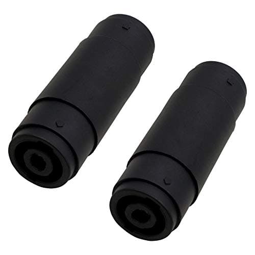 Image of PNGKNYOCN Speakon NL4FC,4 Pin Audio Connector NL4FC Audio Line to Connector Speaker Female to Female Extension Plug for Audio Adapter Amplifier, Mixer (2-pack)
