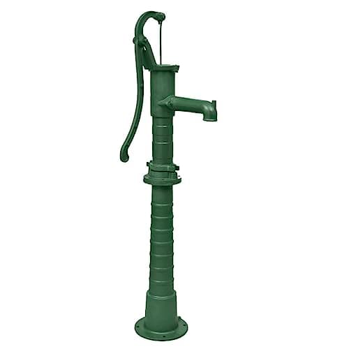 Image of 'vidaXL Green Cast Iron Garden Water Pump with Stand - Hand Operated & Easy Installation