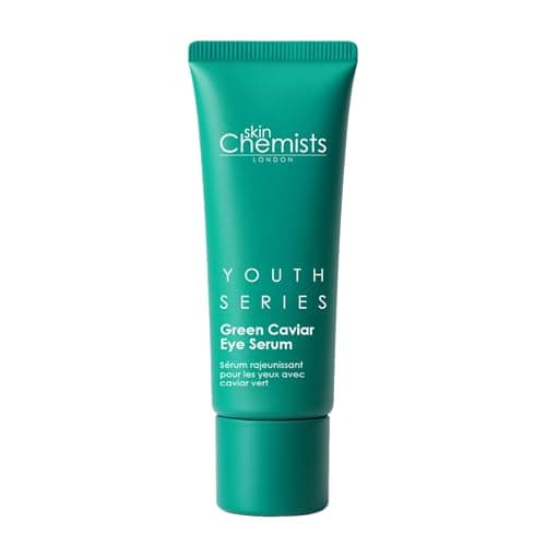 Image of Skin Chemists Anti Aging Eye Serum 15ml | Under Eye Serum with Green Caviar Extract & Matrikine Peptide 6 - Advanced Anti-Aging Eye Wrinkle Serum Solution for Brighter, Firmer and Smoother Skin