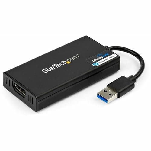 Image of StarTech.com USB 3.0 to HDMI Adapter - 4K 30Hz Ultra HD - DisplayLink Certified - USB Type-A to HDMI Display Adapter Converter for Monitor - External Video & Graphics Card - Mac & Windows (USB32HD4K)