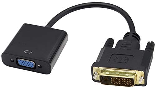 Image of zdyCGTime DVI-D (24+1)male to VGA female connector adapter cable,High Speed 1080P audio video cable converter,Suitable for games,DVDs,laptop,HDTV projectors and other DVI devices.(24cm/1Pack)