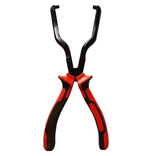 Image of Yuiturt Fuel Line Clip Removal Pliers, Hose Clamp Plier Fuel Line Hose Clip Pliers, Universal Electrical Disconnect Tool Wire Grip Plier Release Removal Petrol Fliter Tool for Car Maintenance