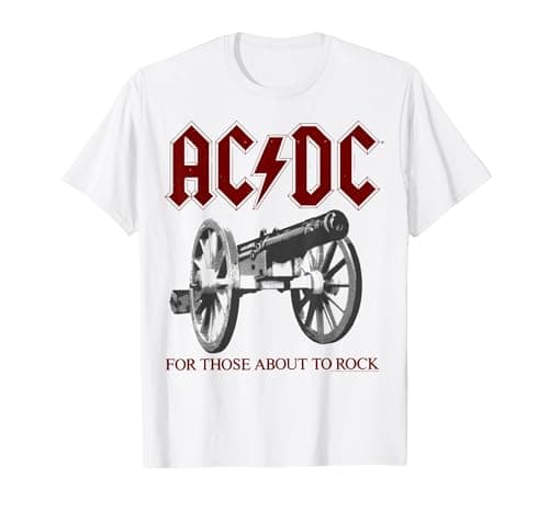 Image of AC/DC - Canon T-Shirt, Men, White, Large