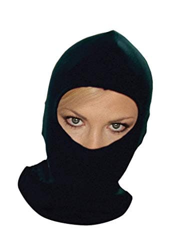 Image of Thermal Synthetic Silk Black Balaclava Under Helmet Protection