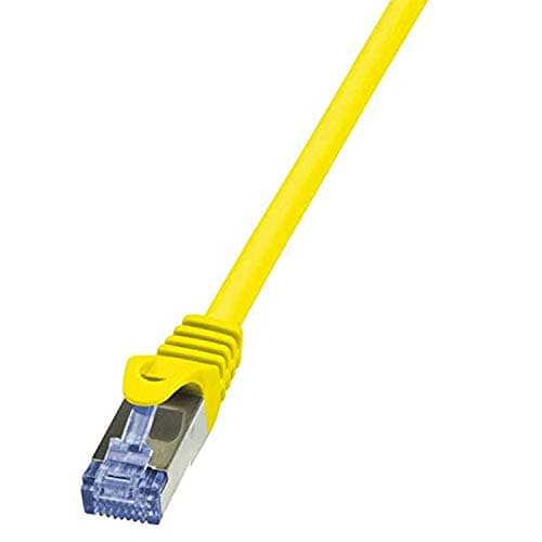Image of LogiLink CQ3057S Cat 6A 10G S/FTP PrimeLine Patch Cable, 2 Meter Length, Yellow, Yellow, 2 Meter Length