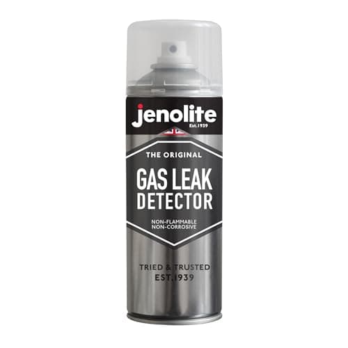 Image of JENOLITE Gas Leak Detector Spray | Non-Flammable & Non-Corrosive | 400ml | Detect Leaks in Heating, Plumbing, Air Conditioning & More | DVGW Certified