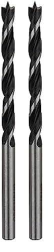 Image of Bosch 2609255202 85mm Brad Point Drill Bits with Diameter 5mm (Pack of 2)