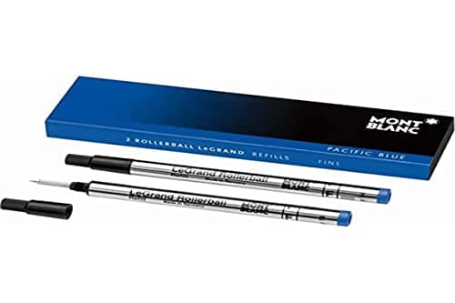 Image of Montblanc Rollerball LeGrand Refills (F) Royal Blue 124502 – Refill Cartridge Exclusively for The Meisterstück LeGrand Rollerball Pen – 2 x Blue Pen Refills