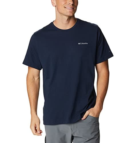 Image of Columbia Men's Thistletown Hills Short Sleeve, Short Sleeve T-Shirt, Collegiate Navy Heather, Medium