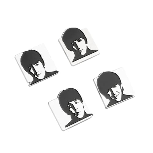 Image of Grupo Erik Set of 4 Enamel Pins - The Beatles Merchandise Official | Cute Pin Badges, Bag Pins | The Beatles Gifts under 15 Pounds, Music Gifts for Men