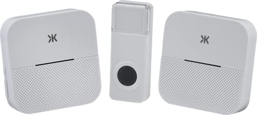 Image of Knightsbridge - Wireless Plug in Dual Receiver Door Chime System - White