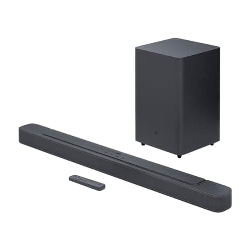 Image of JBL SoundBar 2.1 Deep Bass MK2 Television Speaker for Home Entertainment Sound System, Sleek and Compact Design with JBL Surround Sound, Black