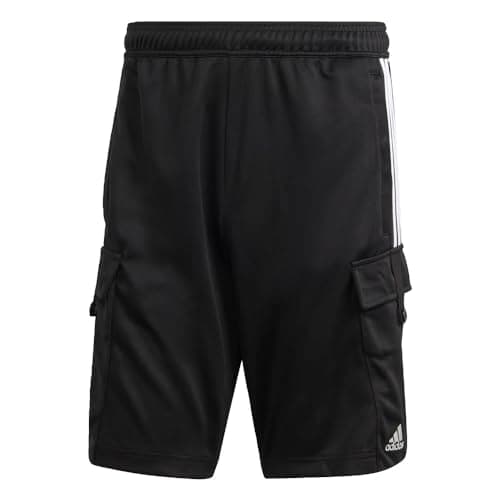 Image of adidas Men's Tiro Cargo Shorts, Black/White, XL