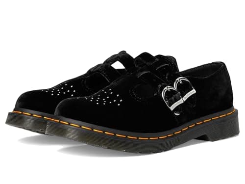 Image of Dr. Martens Women's Vegan 8065 Mary Jane Flat, Black Felix Rub Off, 3 UK
