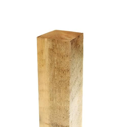 Image of Primrose 6ft Square Wooden Fence Post for Garden Fence Panels (180cm x 7.5cm)