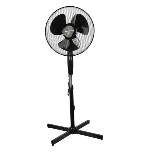 Image of A2Z Pedestal Fan 16 Inch 3-Speed Setting Wide Angled Oscillating Electric Standing - Pedestal Fans PF11601 Black