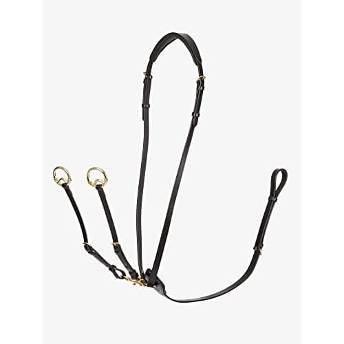 Image of LeMieux Kudos Running Martingale - Brown/Brass Full