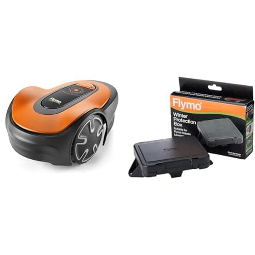 Image of Flymo EasiLife 250 GO Robotic Lawn Mower - Cuts Up to 250 sq m, Ultra Quiet Mowing & FLY077 Robotic Winter Protection Box for 1200R and EasiLife - 597657201