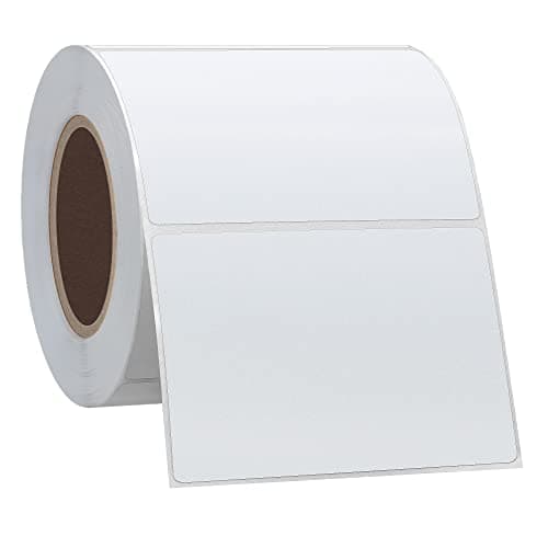 Image of Hycodest 3"x2" (76x51mm) Receipt Stickers 500 pcs Permanent Adhesive Direct Thermal Printer Labels Address & Shipping Labels Roll White