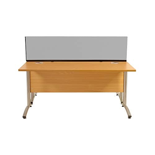 Image of Panelwarehouse Straight Desk Divider Partition Screens Desktop 1200mm x 400mm x 400mm - Pinnable Double Sided Fiesta Fabric Jubilee � 12 Colours