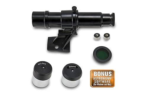 Image of Celestron 21024-ACC-CGL FirstScope Accessory Kit, Black is compatible with 22016-CGL Firstscope Tabletop Telescope - Robert Reeves Signature Edition only