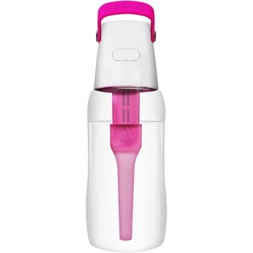 Image of Dafi Solid Filter Bottle, 500 ML, Pink, Tritan, BPA-Free, Filtered Water Bottle, Perfect for Gym, Work, School, Home