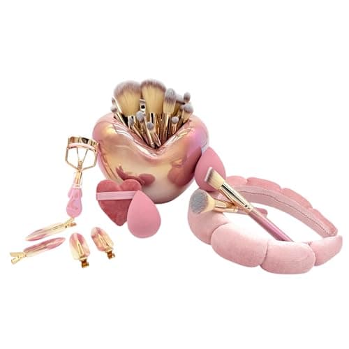 Image of Glitz & Glam | Collection Brush Set (Limited Edition Iridesent Heart, 31 Pcs)