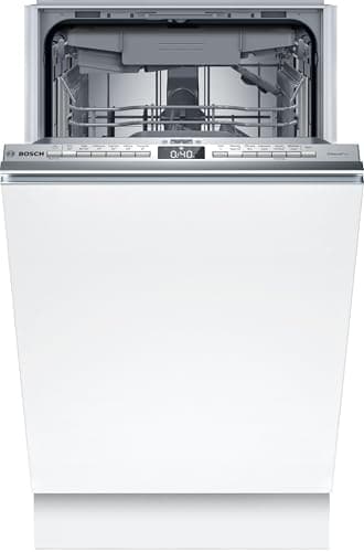 Image of Bosch Series 4 SPV4EMX17G Intergrated Slimline Dishwashers- Silver Control Panil- B Rated