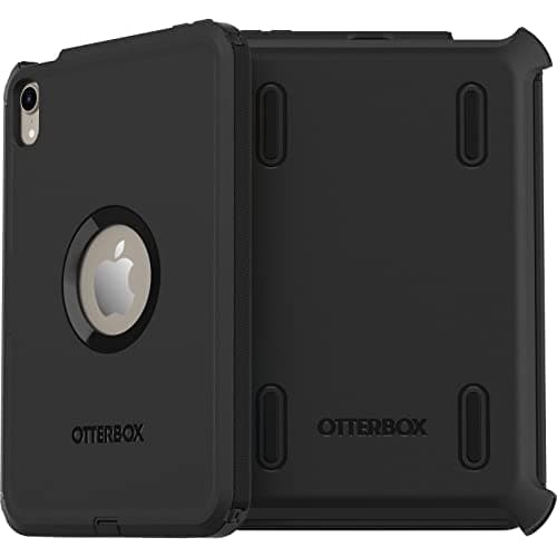 Image of OtterBox Defender Case for iPad Mini 8.3-Inch 7th gen 2024 (A17 Pro)/6th gen 2021, Rugged Protective Case with built in Screen Protector, 2x Tested to Military Standard, Black, Non-Retail Packaging