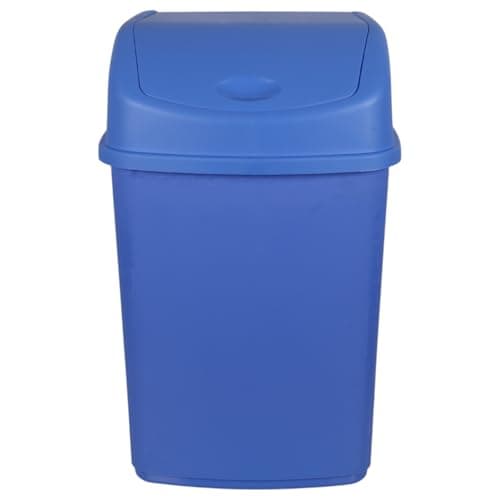 Image of Jolie Max 55L Extra Large Recycling Bin with Swing Lid – Commercial Utility Waste Bin, Available in Yellow, Blue, Green, Brown – Durable and Spacious Trash Solution (BLUE)