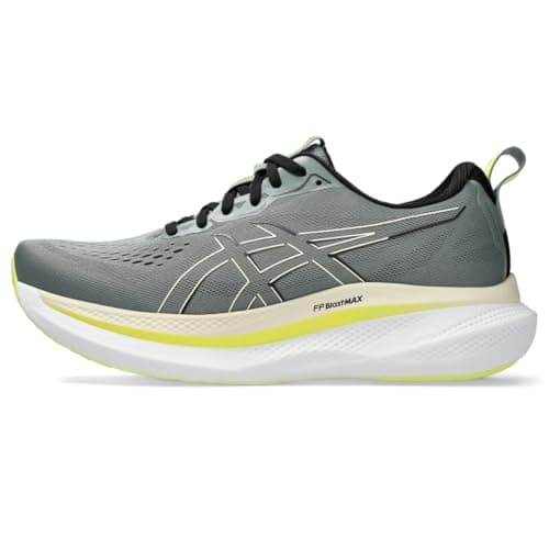 Image of ASICS Men's GLIDERIDE MAX Running Shoes, Monument Blue/Vanilla, 8 UK