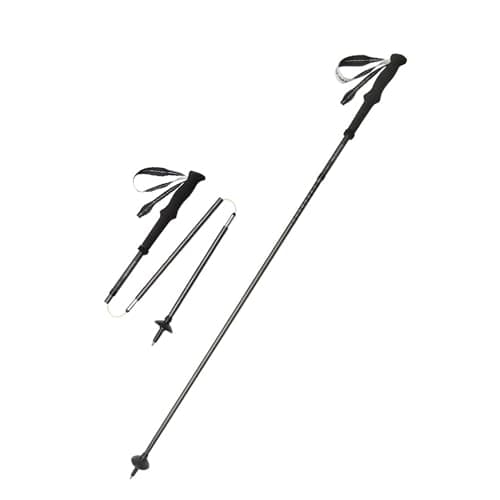 Image of Naturehike Trekking Poles 184g Ultra-light,4 Section Adjustable Collapsible,3K Carbon Fiber&7075 Aluminium Alloy Stick for Men Women Walking,Hiking,Camping,Mountaining(Starry sky black-130cm)