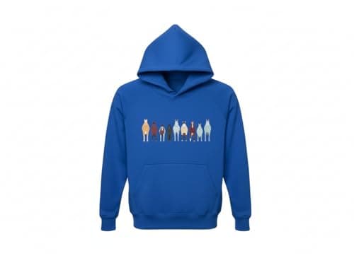 Image of shire classics Girls/boys Pony hoodie with back and front design (UK, Age, 9 Years, 11 Years, Regular, Royal Blue)