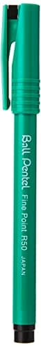 Image of Pentel Ball Rollerball Pen Medium Black [Pack of 6],YR50/6-A