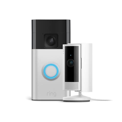 Image of Ring Battery Video Doorbell + Indoor Camera (2nd Gen) | DIY Wireless Doorbell Security Camera | Head-To-Toe View, Easy installation (5min) | 30-day free trial of Ring Subscription Plan