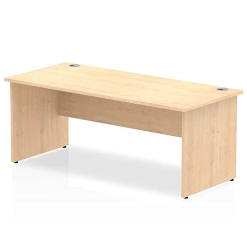 Image of Impulse I000371 Panel End Rectangle Desk - Beech