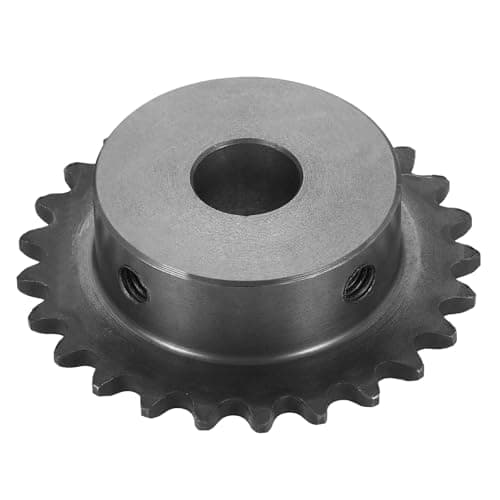 Image of sourcing map #25 Chain Roller Sprocket 12mm Bore 53.5mm OD, 25 Tooth C45 Carbon Steel ANSI #25 Roller Sprocket Round Hole without Surface Finished for ISO 04C Chain