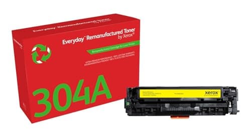 Image of Xerox Everyday Compatible HP 304A CC532A Yellow Toner, Standard Capacity, Remanufactured