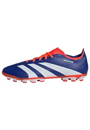 Image of adidas Unisex Predator League 2G/3G Football Boots Artificial Grass, Lucid Blue/Cloud White/Solar Red, 11 UK