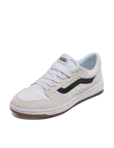 Image of Vans Men's Ryland Sneaker, Suede Canvas White Black, 7 UK