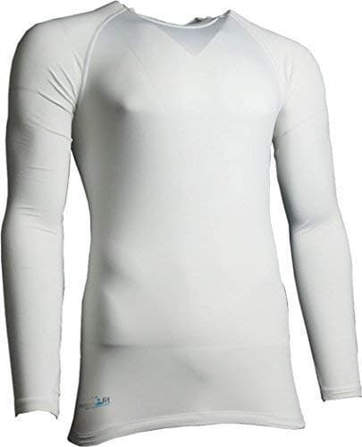 Image of Precision Essential Base-layer Long Sleeve Shirt Large Boys White