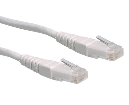 Image of Roline Lan Cable Cat 6 - Utp Ethernet Network Cable with Rj45 Connector White 1.5 M