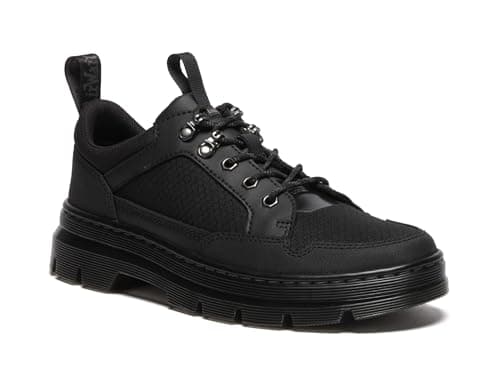 Image of Dr. Martens Women's Reeder Shoes Oxford, Black Recycled Hex Canvas+ajax, 6 Women/5 Men