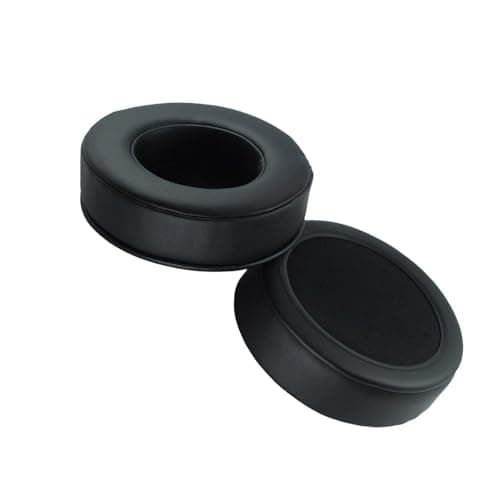 Image of Pffiocix Sheepskin Leather 90mm Replacement Memory Foam Ear Pads for