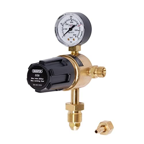 Image of Draper 70151 Industrial Gas Bottle Regulator with Single Gauge, 300 bar