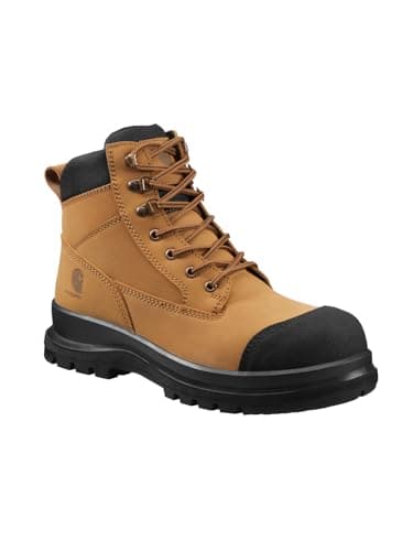 Image of Carhartt Men's Detroit Rugged Flex® S3 6 Inch Zip Safety Boot, Wheat, 39