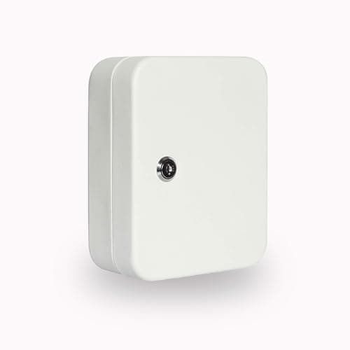 Image of Milosc Wall Mounted Key Box, 48 Keys Holder With Hooks Locking Metal Safe Key Storage Box For Home or Office